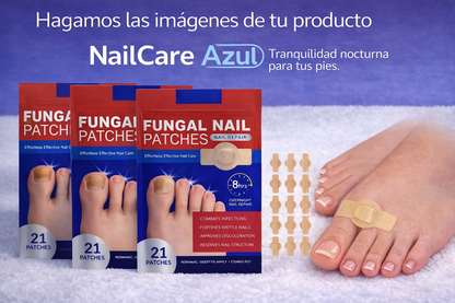 NailCare Azul – Parches Nocturnos para Uñas